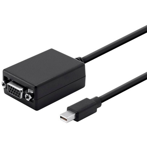 Monoprice Mini Displayport 1.1 To Vga Adapter, Black : Target