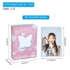 Unique Bargains Love Heart Hollow Pattern PVC Mini Portable Photo Album 40 Sheets of 2 Pcs - 2 of 3