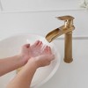 BWE Waterfall Single Hole Single Handle Bathroom Vessel Sink Faucet With Pop-up Drain Assembly - 4 of 4