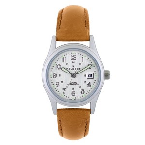 Peugeot Peugeot Womens Brown Nurses Sport Calendar Wrist Watch Easy Reader - 1 of 4