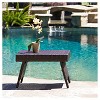 Salem Wicker Adjustable Folding Patio Table - Brown - Christopher Knight Home - image 4 of 4