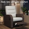 LayinSun Oversized Wicker Outdoor Swivel Glider Recliner Lounge Chair - 2 of 4