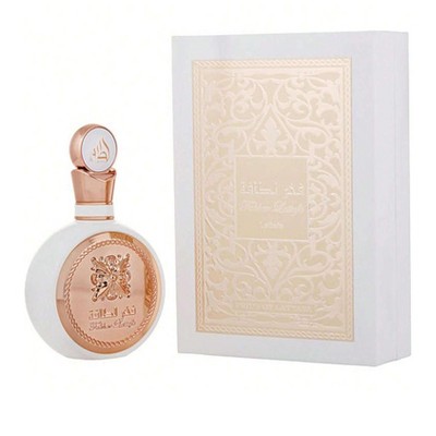 Lattafa Fakhar By Lattafa Women Jasmine Sambac, Sandalwood, Patchouli, Black Currant, Pear  Eau De Parfum Spray 3.4 Oz
