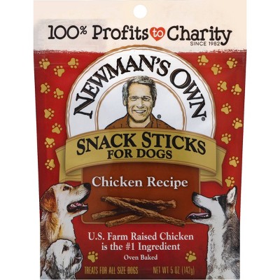 Newman's Own Chicken Recipe Snack Sticks Dog Treat - 5oz