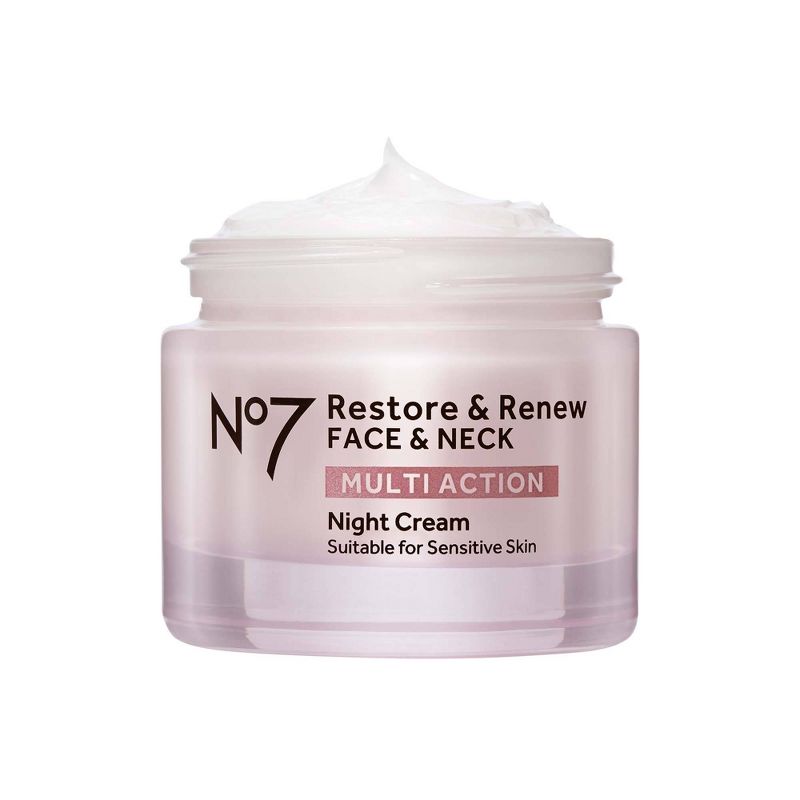 No7 Restore &#38; Renew Multi Action Face &#38; Neck Night Cream - 1.69 fl oz, 3 of 10