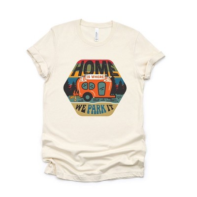 Simply Sage Market Women's Home Is Where We Park It Badge Short Sleeve Graphic Tee