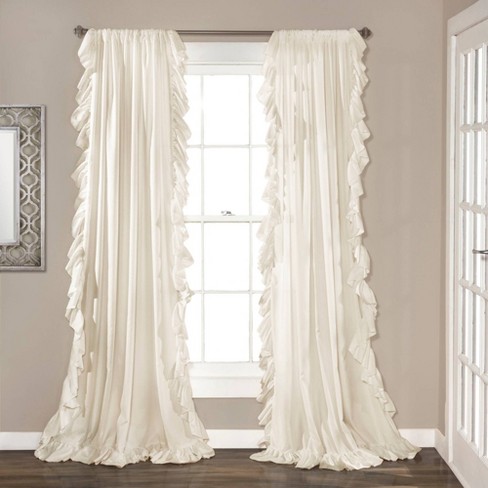 Reyna Window Curtain Panel Ivory 95 X54 Lush Dcor Target