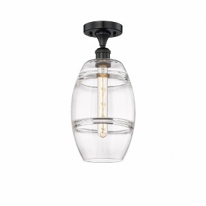 Vaz - 1 Light Semi-Flush Mount In Industrial Style-10 Inches Tall and 8 Inches Wide - 1 of 1