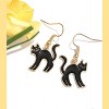 Halloween Drop Dangle Earrings Set - Pumpkin, Ghost, Spider, Boo, Bat & Cat Hook Designs for Women - 4 of 4