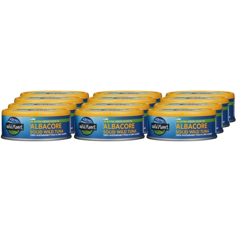 Wild Planet Wild Solid Albacore Tuna in Extra Virgin Olive Oil - Case of 12/5 oz, 1 of 7