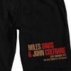 John Coltrane Miles & John Cafe Bohemia Men's Black Sleep Pajama Shorts - 2 of 4