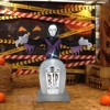 Angel Sar 8ft Halloween Inflatable Grim Reaper with Grave & LED String Lights, Light-Up Blow Up Yard Decoration for Garden, Lawn, Indoor Outdoor Party - 2 of 4
