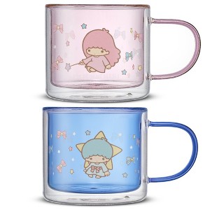 Hello Kitty® and Friends LittleTwinStars™️ Double Wall Coffee Mugs - 13.5 oz - Set of 2 - 1 of 4