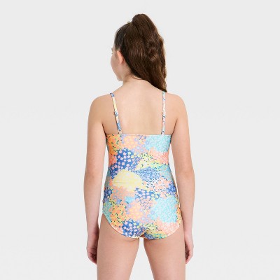 Art Class Girls' Ditsy Printed One Piece Swimsuit - art class™ L — фото 2