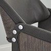 Set of 2 Callie Mid-Century Dining Chairs Gray - Lifestorey: Faux Leather Upholstered, Wood Composite Frame - 3 of 4