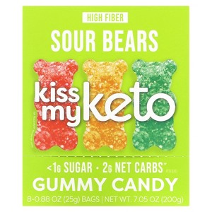 Kiss My Keto Gummies Candy – Low Carb Candy Sour Bears, Keto Snack Pack – Healthy Candy Gummys – Vegan Candy, Keto Gummy Candy – Keto Candy Gummies - 1 of 3