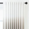 Chanasya 2pk Gradient Ombre Faux Belgian Flax Semi Sheer Window Curtain Panels - Set of 2 - 4 of 4