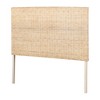 Queen Avilla Rattan Headboard White Washed - South Shore: Wall Mounted - 2 of 4