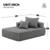 68" Boucle Special-Shaped Modular Floor Sofa Frame with Fully Compressed Design - 2 of 4