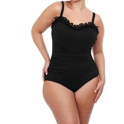 Women's Plus Size Scoop Neck One Piece Swimsuit - Profile By Gottex