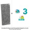 Big Dot of Happiness 3rd Birthday Roar Dinosaur - Paper Straw Decor - Three Rex Dino Third Birthday Party Striped Decorative Straws - Set of 24 - 3 of 4