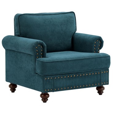 NicBex 37.2 Inch Chenille Sofa,1 Seater Couches with Nails and Armrests for Living Room,Bedroom,Office,Apartment