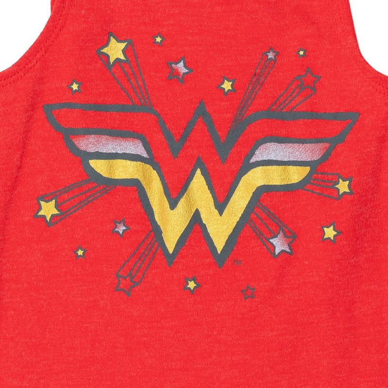 DC Comics Justice League Wonder Woman Baby Girls Romper and Headband Newborn to Infant, 5 of 9