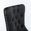 PAGED Classic Velvet Dining Chairs Set of 2 Tufted Upholstered Living Room Chairs with Wood Legs, Nailhead Trim for Living Room - 2 of 4