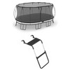Springfree Trampoline 12' x 19' Outdoor Jumbo Oval Trampoline with FlexrStep V2 Ladder Accessory with Safety Lock for Easy Entry, Black - 3 of 4
