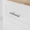 Kumasinova 50" Versatile Kitchen Island Cart,Rolling Kitchen Cartwith 3-Drawer&2-Slide-Out Shelf,Mobile Kitchen Island on Wheels with Rubberwood Top - 4 of 4