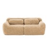 YOOCOZZ  2-Seater Boneless Modular Sectional Sofa, Soft Plush Fabric 32D Sponge, Throw Pillows - 4 of 4