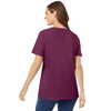 Woman Within Plus Size Perfect Short-Sleeve Scoopneck Tee - 3 of 4