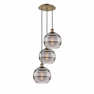 Rochester - 3 Light Cord Hung Multi Pendant In Industrial Style-35.63 Inches Tall and 16.5 Inches Wide