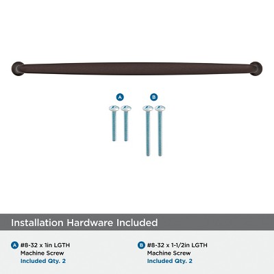 Oil-Rubbed Bronze 12-5/8 inch Modern Cabinet Bar Pull