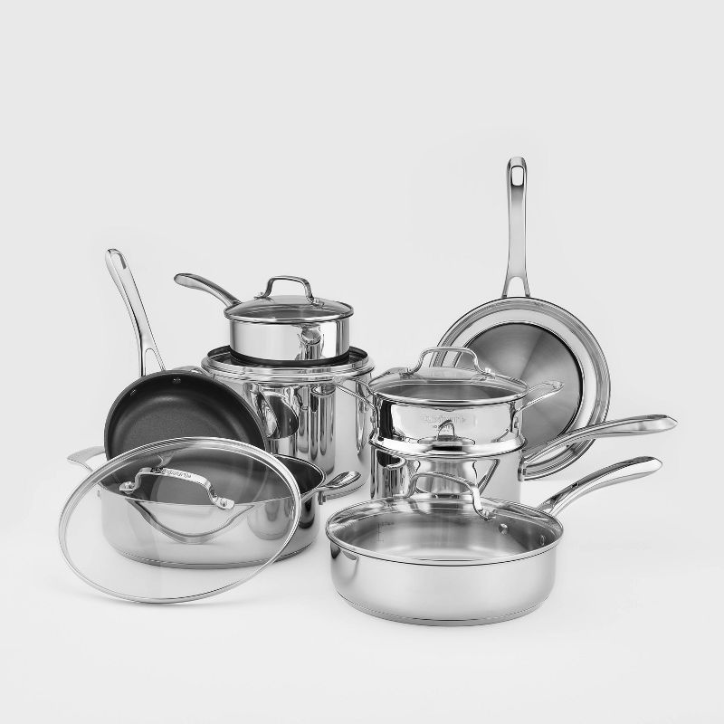 Cuisinart Classic 13pc Stainless Steel Cookware Set Light Silver, 6 of 9