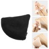 Unique Bargains Loose Powder Puff Face Soft Triangle Puff Blender Beauty  Makeup Tool Short Plush 2 Pcs Black Pink : Target