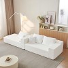 GDFStudio Alaric 103.54" Modern 3-Seater L-Shaped Chenille Upholstered Sectional Sofa with 5 Pillows - 4 of 4