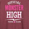 Women's - Monster High - Fang Lightweight French Terry Wide Neck Long Sleeve Shirt - 2 of 4