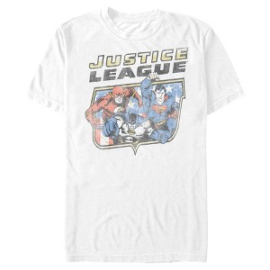 Men's Justice League Classic American Hero Collage T-Shirt - 1 of 4