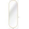 Kumasinova 63" Oval Full Length Mirror Wall Mounted,Bathroom Mirror with Shatterproof Glass,Full Body Mirror for Bedroom,Living Room - 2 of 4