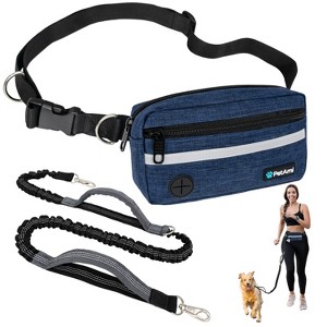 PetAmi Hands Free Dog Leash, Running Belt for Walking Jogging, Waist Zipper Pouch Fanny Pack with Waste Bag Dispenser - 1 of 4