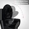 Whizmax Toilet Seat with Slow Soft Close - Easy to Install and Clean, Never Loosens - 3 of 4