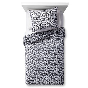 Forest Friends Comforter Set - Full/Queen - 3 pc - Black&White - Pillowfort , Black White