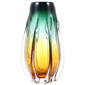 Luxury Lane Hand Blown Laine Art Glass Vase - 1 of 4