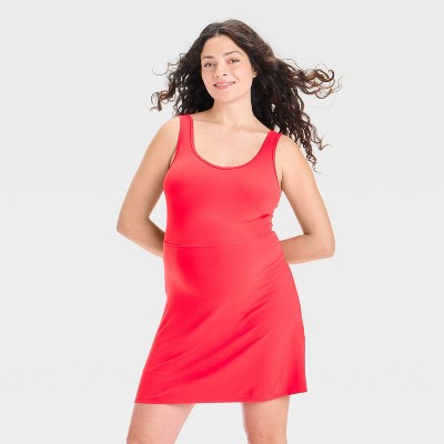 Slit Active Mini Maternity Dress - Isabel Maternity by Ingrid & Isabel™