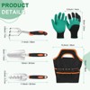 Unique Bargains Aluminum Alloy Ergonomic Durable Lightweight Garden Tool Set 5 Packs - 3 of 4