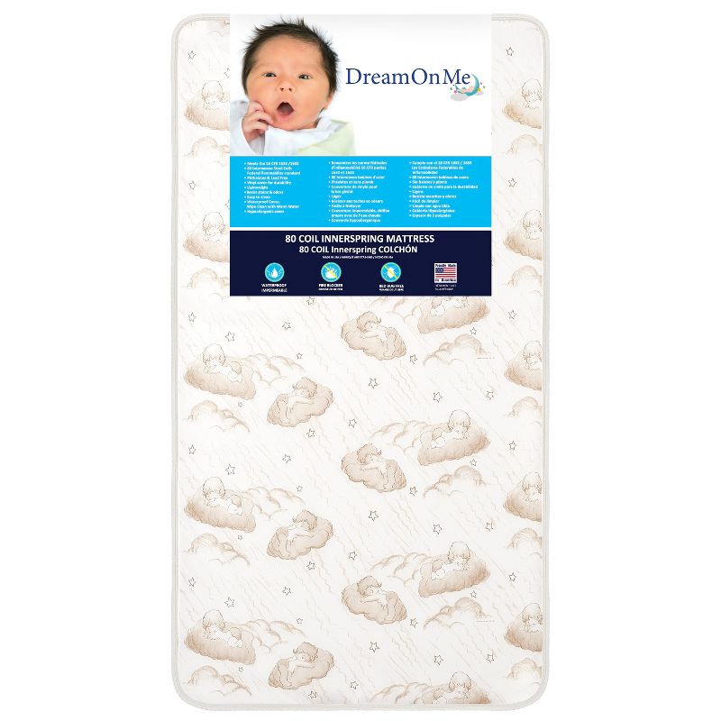 Dream On Me Twinkle 5&#34; 80 Coil Spring Crib &#38; Toddler Bed Mattress, 4 of 7