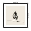 Kate and Laurel Bird on a Branch by Danushka Abeygoda Framed Wall Art Print, 25 x 25, Svelte Noir Black - 2 of 4