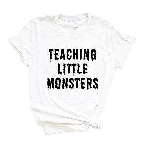 Simply Sage Market Women's Teaching Little Monsters Short Sleeve Graphic Tee - 1 of 4