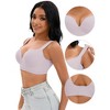 INSPIRE CHIC Women's Wirefree U Back Adjustable Straps Comfort Push Up Bras - 3 of 4